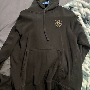 Ariat Black Sweatshirt with Embroidered Crest